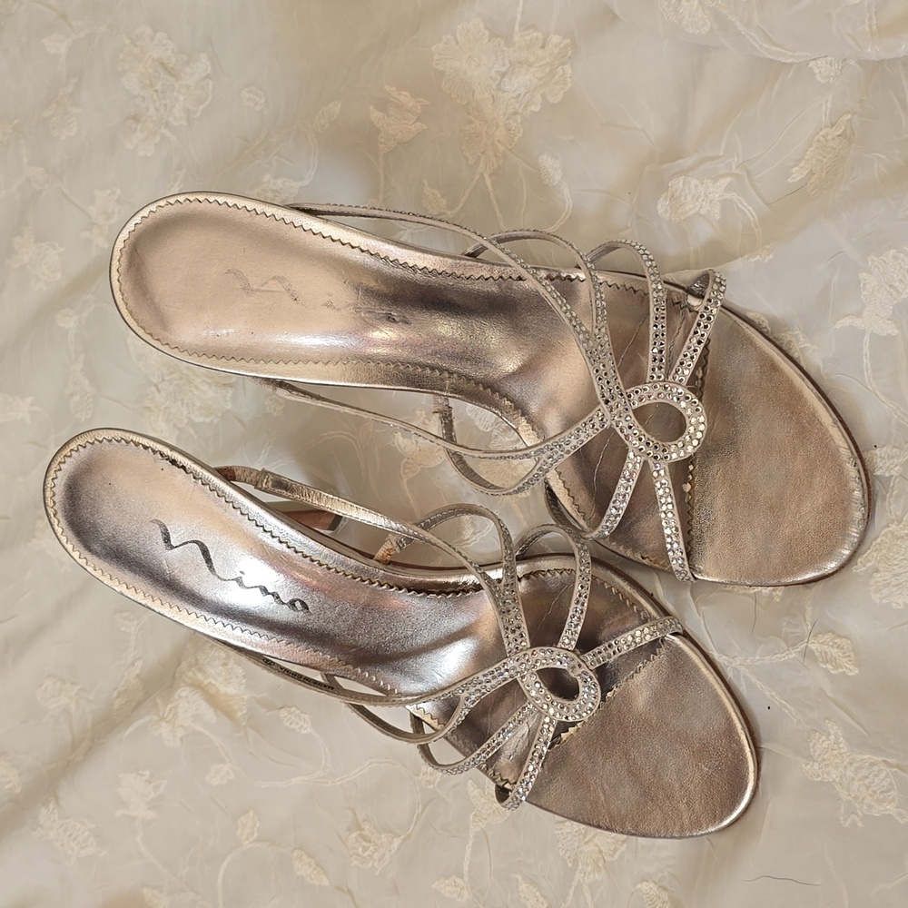 Nina Rhinestone Heel Slides Size 8M